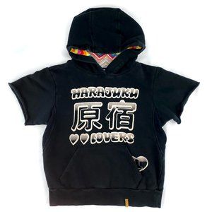 Vintage Harajuku Lovers Cut Off Hoodie